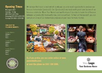 Grocery Store A6 Flyers by Templatecloud