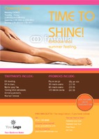 Tanning Salon A4 Flyers by Templatecloud 