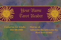 Tarot Card Reader Business Card  by Templatecloud 