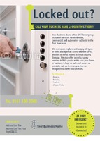 Locksmiths A6 Flyers by Templatecloud 