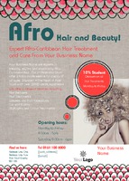 Hair A6 Leaflets by Templatecloud 