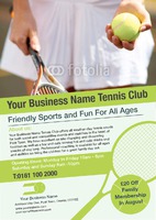Tennis A5 Flyers by Templatecloud 