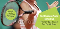 Tennis 1/3rd A4 Flyers by Templatecloud 