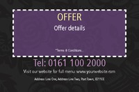 Takeaway Business Card  by Templatecloud 