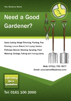 Garden Maintenance A5 Flyers by Templatecloud