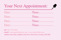 Design And Print Appointment Cards For Hairdressers And Beauty Salons 