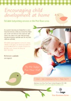 Child Minders A4 Flyers by Templatecloud 