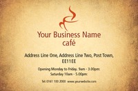 Cafe Business Card  by Templatecloud