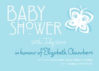 New Baby A7 Invites by Templatecloud 