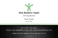 Chiropractic Business Card  by Templatecloud 