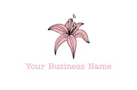 Business Card Florist Shop Lily Collection by Templatecloud 