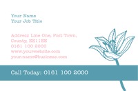 Business Card Florist Shop Lily Collection by Templatecloud 