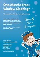 Window Cleaning A5 Flyers by Templatecloud