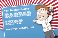 Barber Business Card  by Templatecloud 