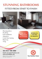 Bathroom Fitters A2 Posters by Templatecloud 