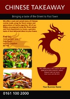Chinese Takeaway A4 Leaflets by Templatecloud 