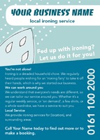 Ironing and Laundry Services A6 Flyers by Templatecloud 