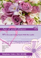 Florists A6 Flyers by Templatecloud 