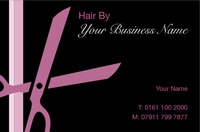 Hairdresser Business Card  by Templatecloud 