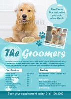 Dog Groomers A6 Flyers by Templatecloud 