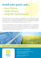 Solar Panels A6 Flyers by Templatecloud 