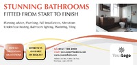 Bathroom Fitters 1/3rd A4 Flyers by Templatecloud 