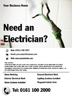 Electrician A5 Flyers by Templatecloud 