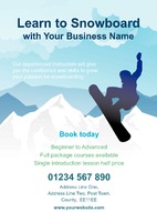 Snowboard Instructor A4 Posters by Templatecloud 