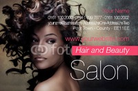 Beauty Salon Business Card  by Templatecloud 