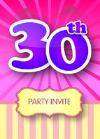 Birthday Party A6 Flyers by Templatecloud 