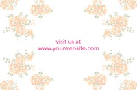 Business Card Pretty Flowers Collection by Templatecloud