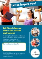 Fitness A4 Posters by Templatecloud 