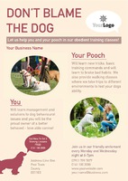 Dog Care A4 Flyers by Templatecloud 