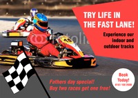 Go Karting A4 Flyers by Templatecloud 