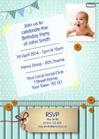 Birthday Party A5 Invitations by Templatecloud