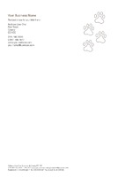 Animals A4 Letterheads by Templatecloud 