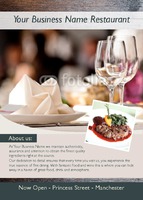 Restaurant A6 Flyers by Templatecloud 