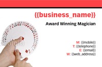 Entertainer Business Card  by Templatecloud 