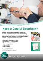 Electrician A5 Flyers by Templatecloud