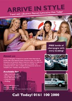 Taxi Hire A6 Flyers by Templatecloud 