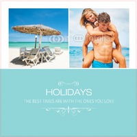 30x30" with premium frame Family Holiday by Templatecloud 