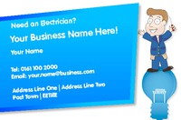 Electrician Business Card  by Templatecloud 