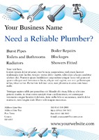 Plumbers A5 Flyers by Templatecloud 