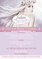 Beauty Salon A3 Posters by Templatecloud 