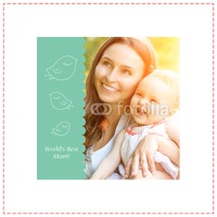Photo Upload 8x8" with premium frame Photo Canvas by Templatecloud 