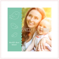 Photo Upload 12x12" with premium frame Photo Canvas by Templatecloud 
