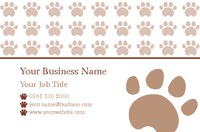 Dog Walkers Business Card  by Templatecloud