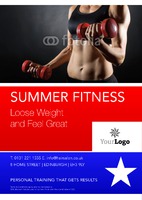 Fitness A5 Flyers by Templatecloud 