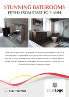 Bathroom Fitters A6 Flyers by Templatecloud 