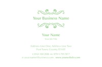 Business Card Decorative Green Collection by Templatecloud 